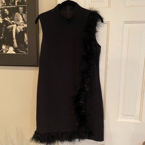 Nanette Lepore Feather Accent Dress